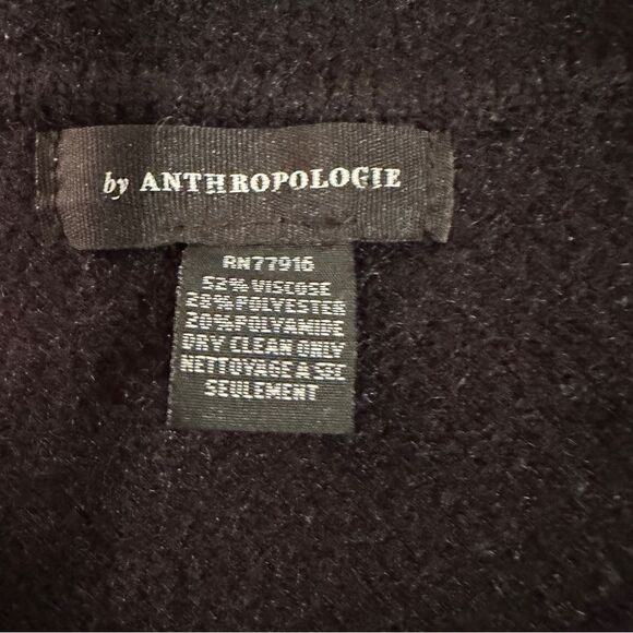 By Anthropologie Open Cocoon Poncho Sweater - Picture 4 of 5